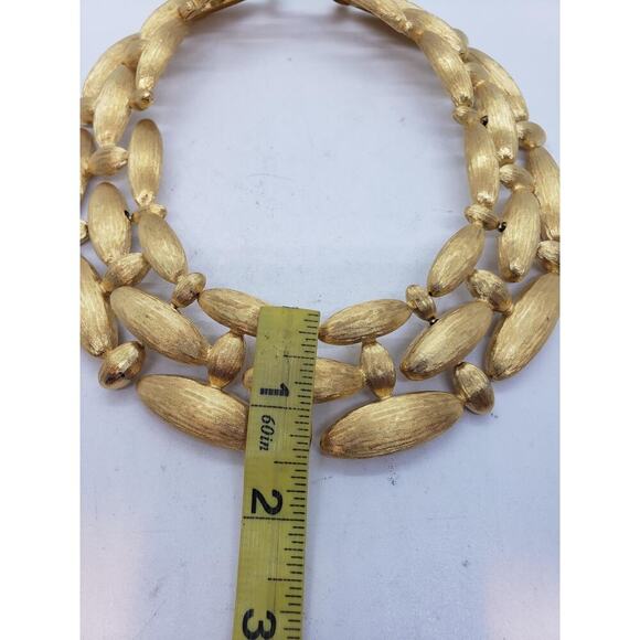 Vintage Givenchy Choker 1980s Chunky Textured RARE HTF Necklace - Picture 10 of 12